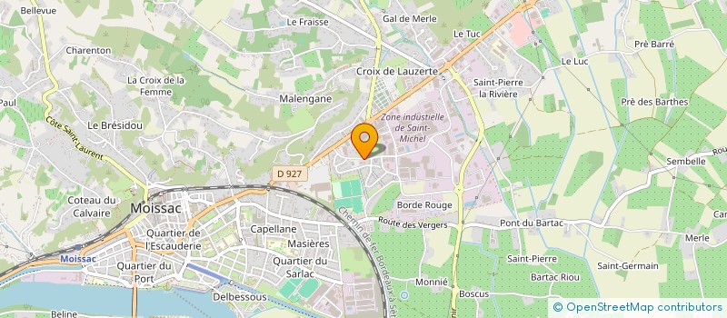 localisation de l'entreprise AQUA TECHNIQUES à MOISSAC