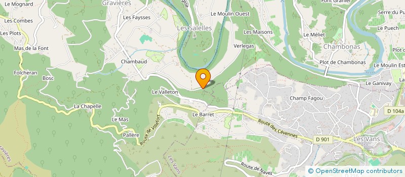 localisation de l'entreprise AQUA TERRA SILVA  GRAVIERES