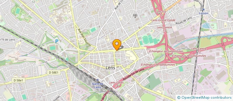 localisation de l'entreprise AQUA THEMES SA à LENS