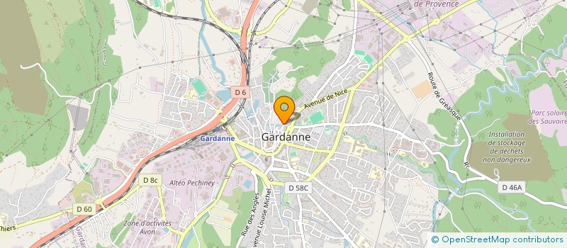 localisation de l'entreprise AQUA-THERMI  GARDANNE