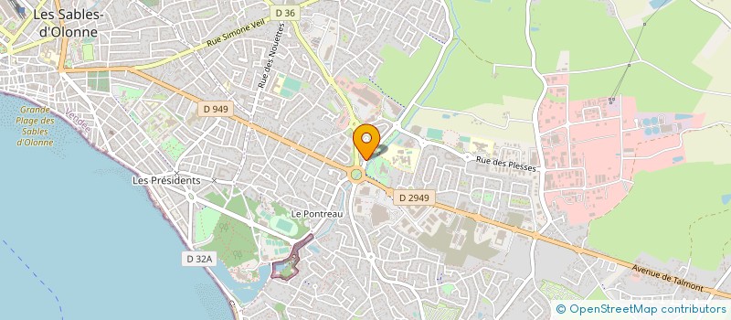 localisation de l'entreprise AQUA-TIC à LES SABLES D'OLONNE