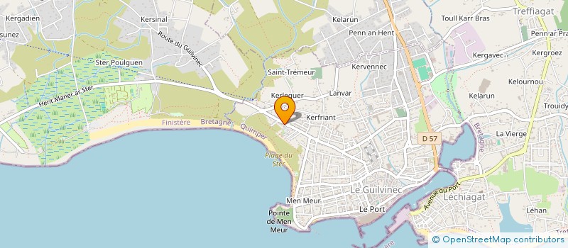 localisation de l'entreprise AQUA ZEN  GUILVINEC