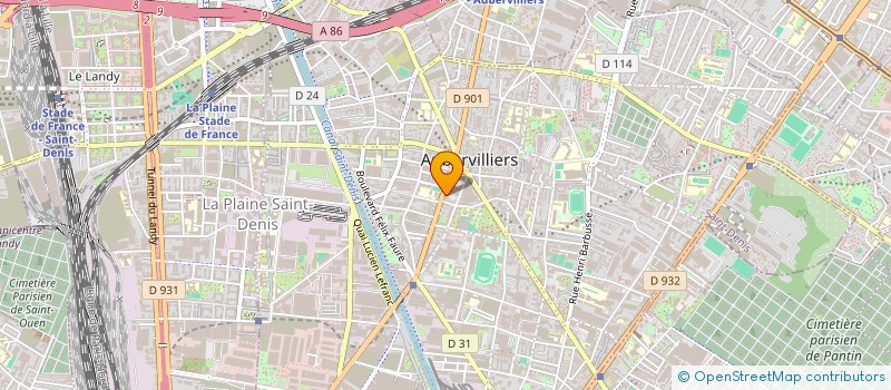 localisation de l'entreprise AQUABAT  AUBERVILLIERS