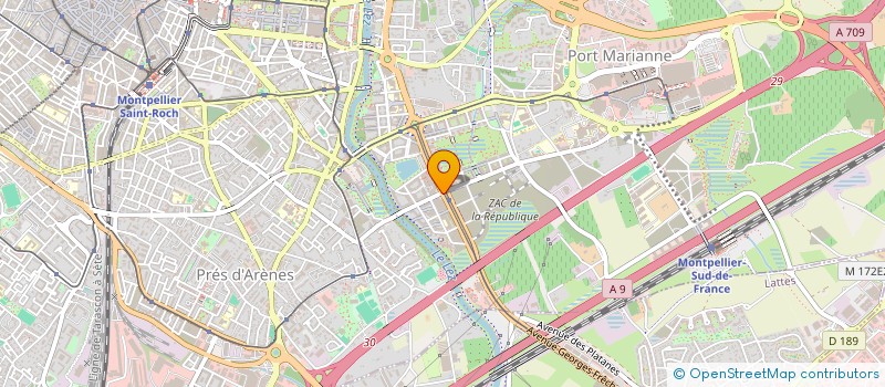 localisation de l'entreprise AQUABIKE CENTER LATTES à MONTPELLIER