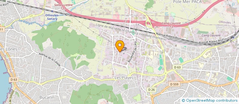 localisation de l'entreprise AQUABIKE83 à SIX-FOURS-LES-PLAGES