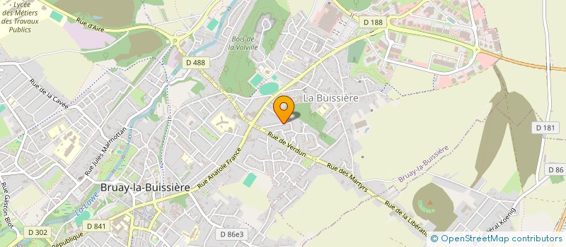 localisation de l'entreprise AQUABIKING FRANCE LOCATION  BRUAY-LA-BUISSIERE