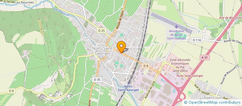 localisation de l'entreprise AQUABLEU à NUITS-SAINT-GEORGES