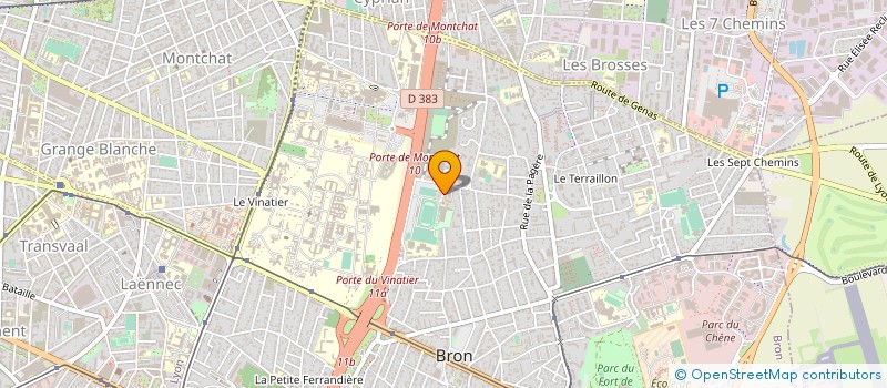 localisation de l'entreprise AQUABRON à BRON