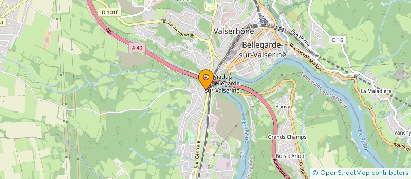 localisation de l'entreprise AQUABULL à VALSERHONE
