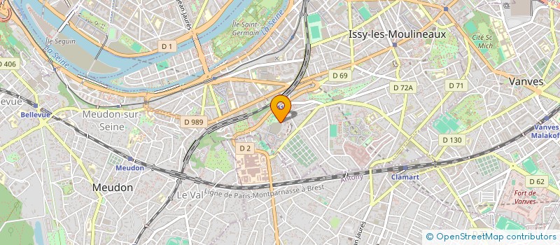 localisation de l'entreprise AQUABULLES à ISSY LES MOULINEAUX