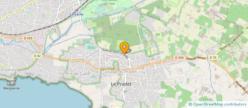 localisation de l'entreprise AQUABULLES à LE PRADET
