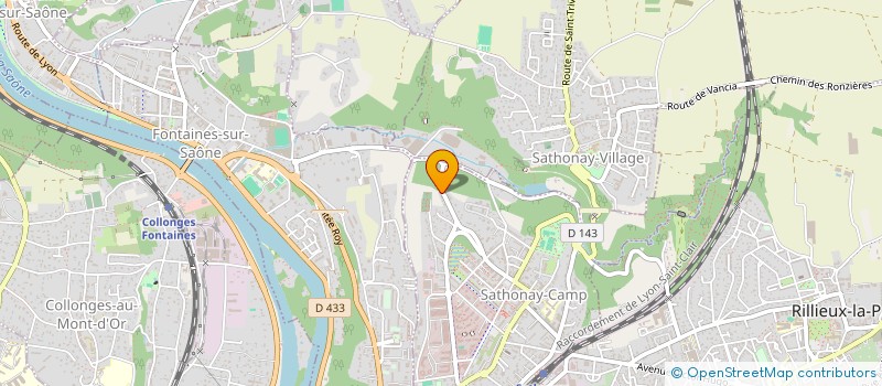 localisation de l'entreprise AQUABULLES  SATHONAY-CAMP