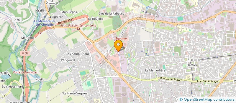 localisation de l'entreprise AQUACLIM  SAINT CYR SUR LOIRE