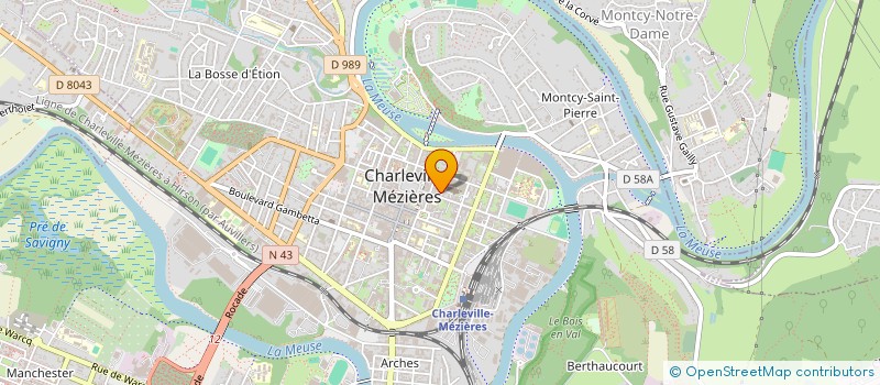 localisation de l'entreprise AQUACLITHERM  CHARLEVILLE-MEZIERES