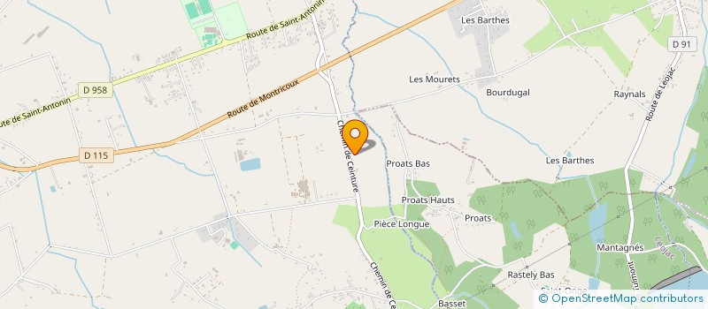 localisation de l'entreprise AQUACOSY DEVELOPPEMENT SARL à MONTAUBAN