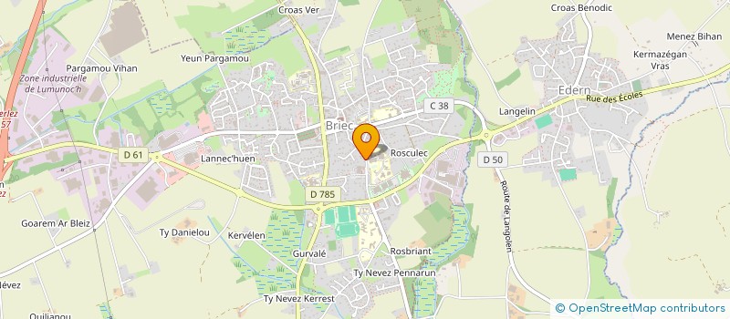 localisation de l'entreprise AQUACOVE SERVICES  BRIEC