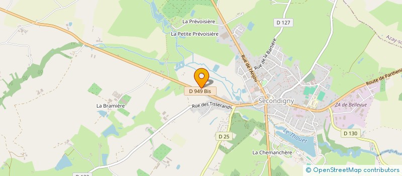 localisation de l'entreprise AQUACULTURE MOULIN DU PRE  SECONDIGNY