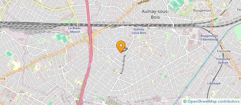 localisation de l'entreprise AQUADESIGN à AULNAY-SOUS-BOIS