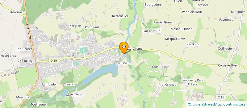 localisation de l'entreprise AQUADIS NATURELLEMENT à PLOUVORN