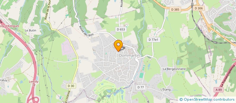 localisation de l'entreprise AQUADOM  DOMMARTIN