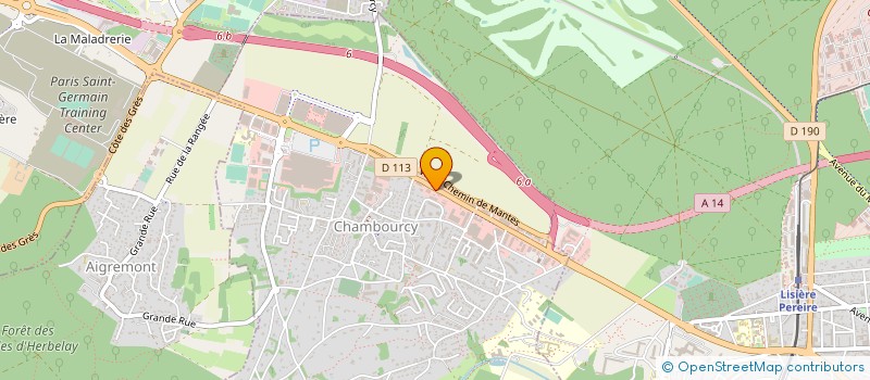localisation de l'entreprise AQUADOUCE SERVICE à CHAMBOURCY