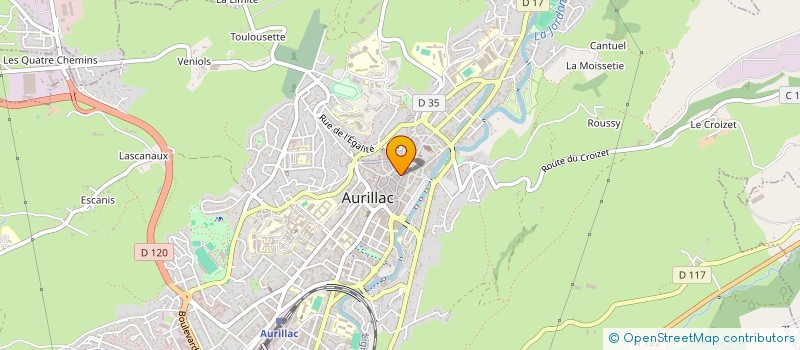 localisation de l'entreprise AQUADREAM'S  AURILLAC