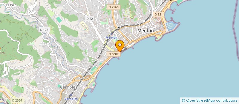 localisation de l'entreprise AQUAE à MENTON