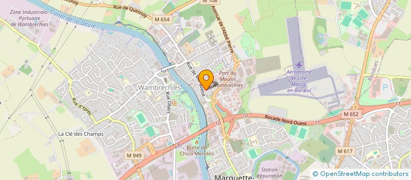 localisation de l'entreprise AQUAELEC à WAMBRECHIES