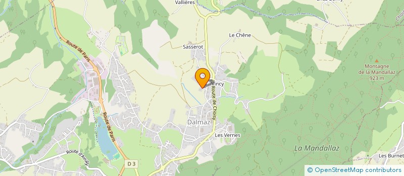 localisation de l'entreprise AQUAENERGIE à LA BALME-DE-SILLINGY