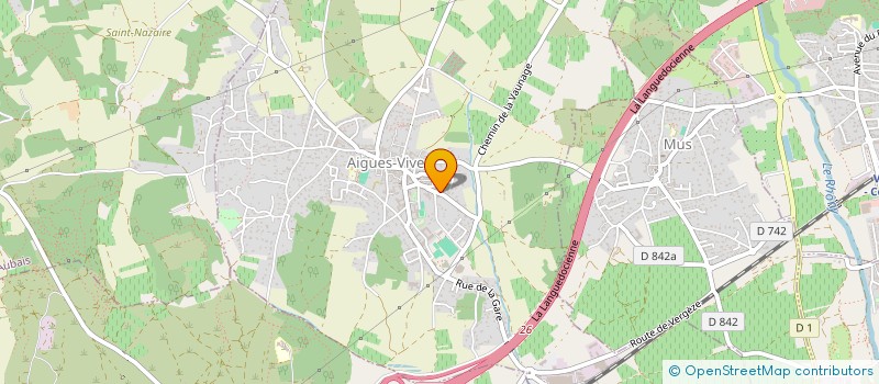 localisation de l'entreprise AQUAFAMILIA  AIGUES-VIVES