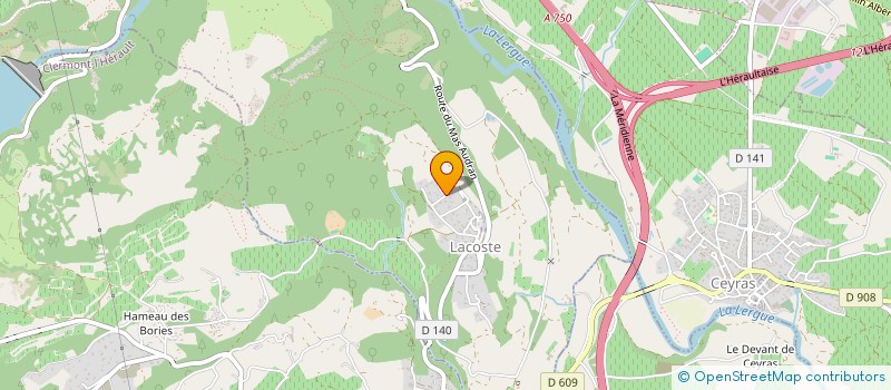 localisation de l'entreprise AQUAFAMILY  LACOSTE