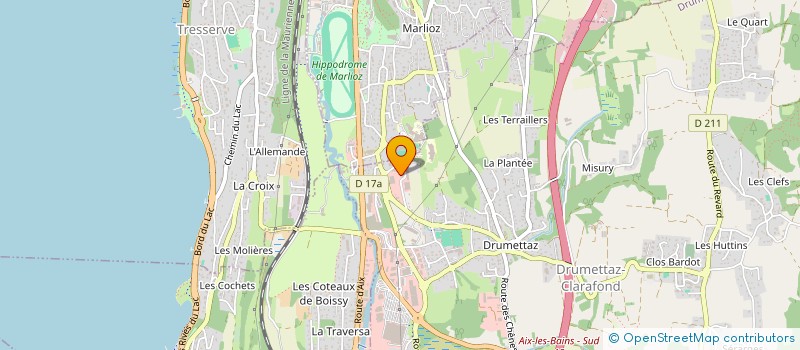 localisation de l'entreprise AQUAFIT FORME 73  DRUMETTAZ-CLARAFOND