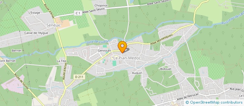 localisation de l'entreprise AQUAFITNESS  LE PIAN-MEDOC