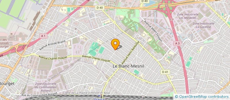 localisation de l'entreprise AQUAFLAM CONFORT à LE BLANC-MESNIL