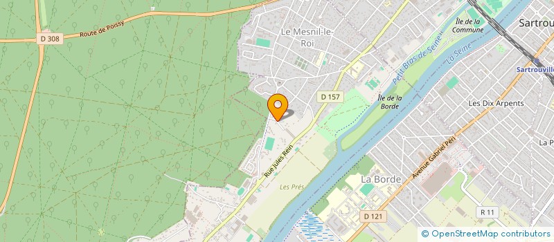 localisation de l'entreprise AQUAFLEUR  LE MESNIL-LE-ROI