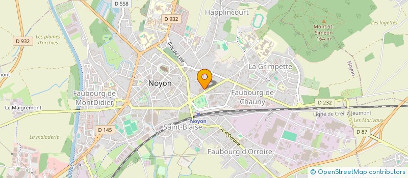 localisation de l'entreprise AQUAFLORES FRANCE à NOYON
