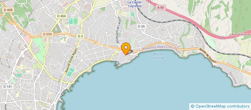 localisation de l'entreprise AQUAFLUID SYSTEMES à LA CIOTAT