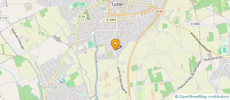 localisation de l'entreprise AQUAFOOD à LUNEL