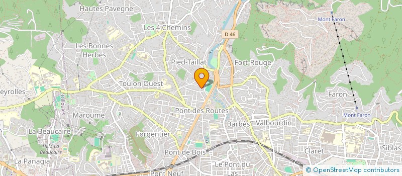 localisation de l'entreprise AQUAFORM  TOULON