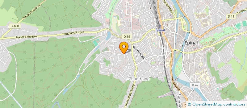 localisation de l'entreprise AQUAFORMA  CHANTRAINE