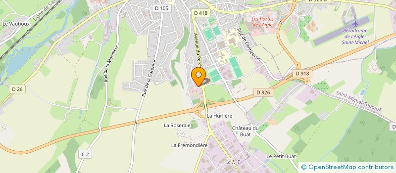 localisation de l'entreprise AQUAFORME à L'AIGLE