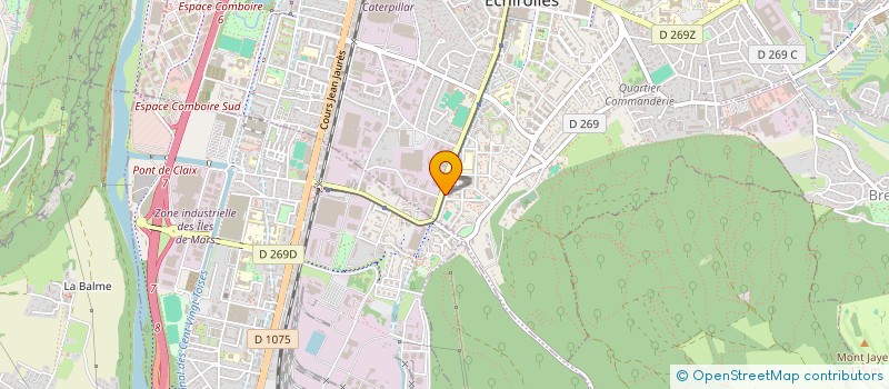 localisation de l'entreprise AQUAFORME KINE OSTEO à ECHIROLLES