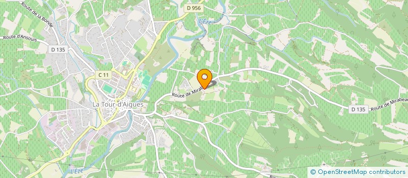 localisation de l'entreprise AQUAFUITE PACA  LA TOUR D'AIGUES