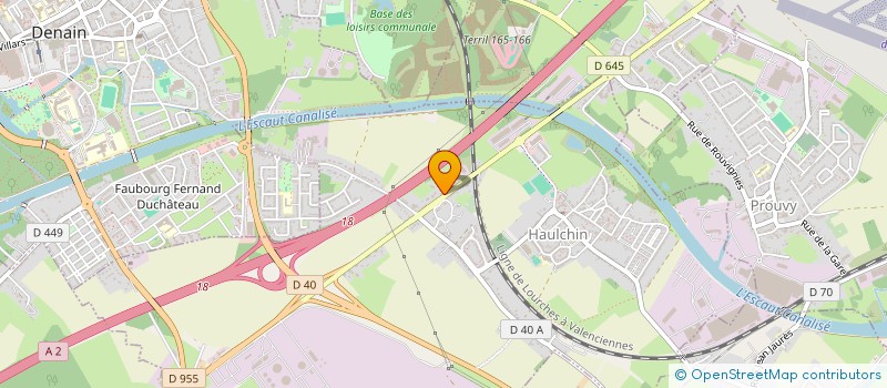 localisation de l'entreprise AQUAFUITE VALENGREEN  HAULCHIN