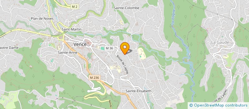 localisation de l'entreprise AQUAGEL à VENCE