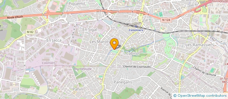 localisation de l'entreprise AQUAJET à COLOMIERS
