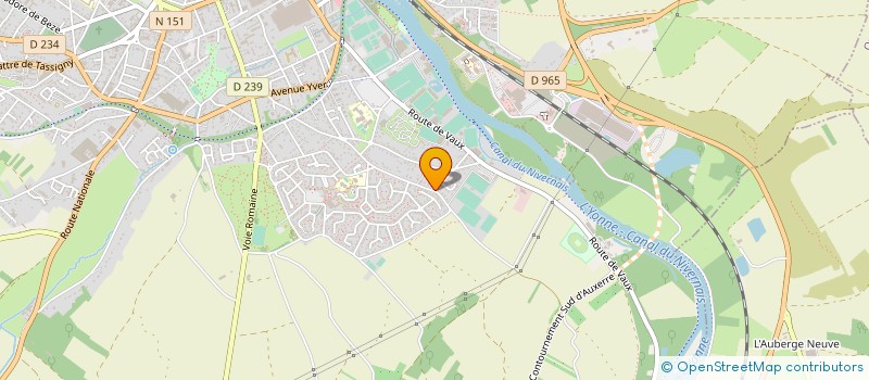 localisation de l'entreprise AQUAKINESITHERAPIE DES PIEDALLOUES DE LA NOUE  AUXERRE