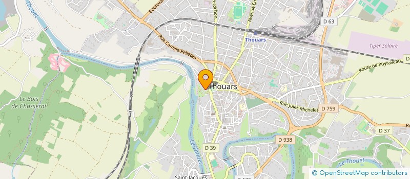 localisation de l'entreprise AQUALAND  THOUARS