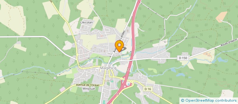 localisation de l'entreprise AQUALAND PISCINE à MAGESCQ