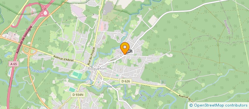 localisation de l'entreprise AQUALANDE à ROQUEFORT